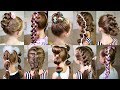 10 cute 3-MINUTE hairstyles for busy morning! Quick and easy hairstyles for school!