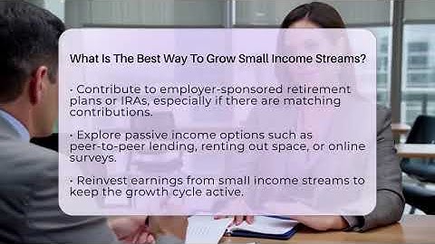 What Is The Best Way To Grow Small Income Streams? - Your Guide to Budgeting