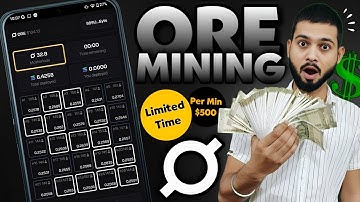 Join Solana $ORE Token Now - Mine 1 Ore Token Per Minutes - Already Listed 
