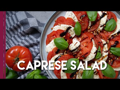 Easy Italian Caprese Salad with Balsamic Glaze