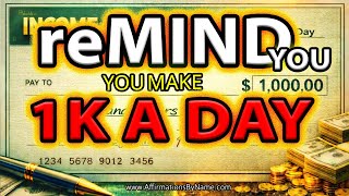 🗣️💵 YOU ARE THE VERSION WHO GETS PAID 1K A DAY | Part of The Income Code- INCOME BOOSTER