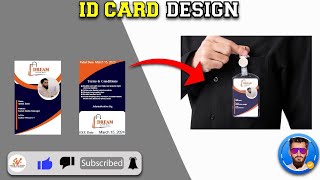 How to create ID card design in adobe illustrator