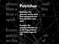 Word of the day: #Petrichor