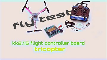 Tricopter drone kk2.1.5 flight controller board// flight test (part 2)💥