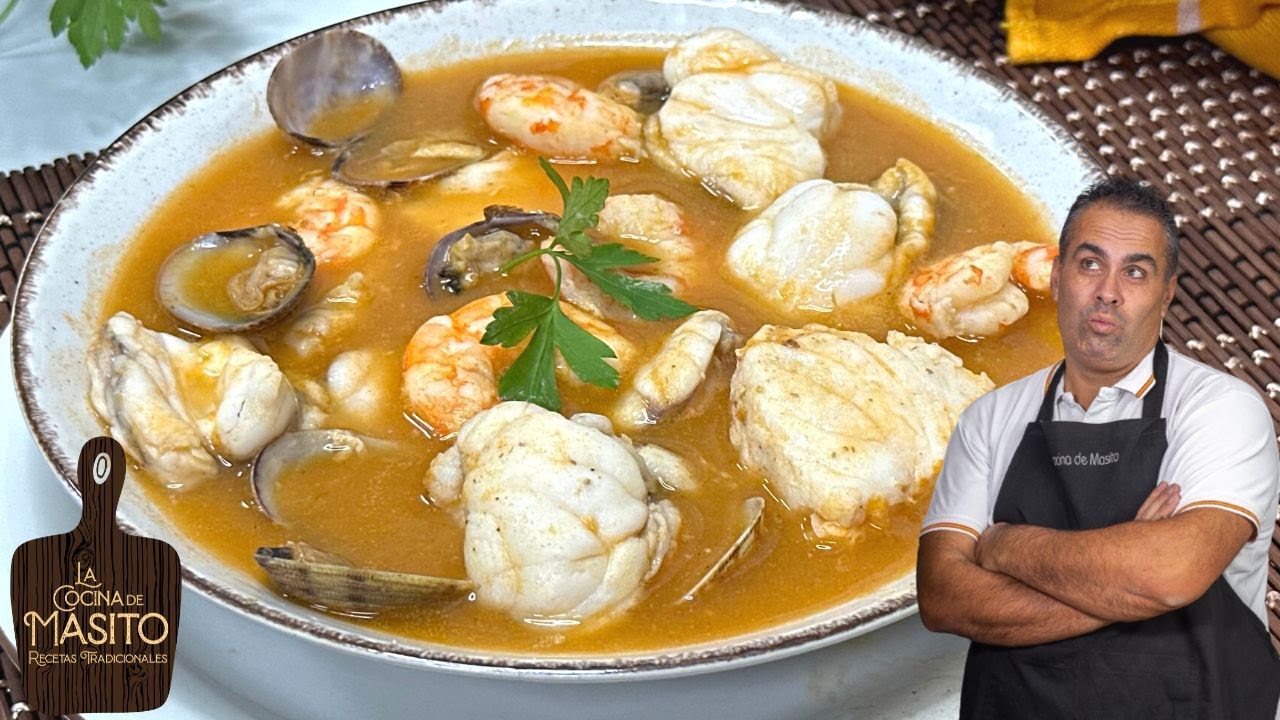 🦐SOPA DE MARISCO Y PESCADO la receta de sopa PERFECTA para la NAVIDAD 😍