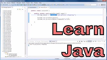 Lesson 15 - Learn Java - Searching A String From The End For A Substring