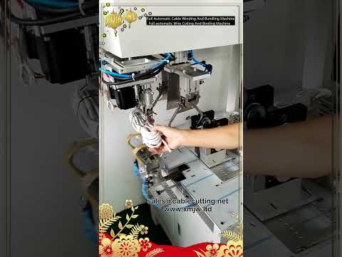 Fully Automatic Cable Winding and Bundling Machine | Wire Coiling & Binding System