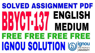 BBYCT-137 solved assignment ignou ! Plant physiology and metabolism assignment !