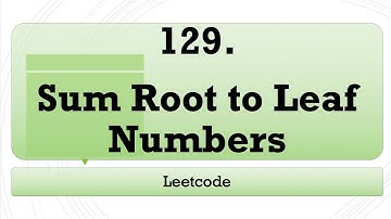 Sum Root to Leaf Numbers (Leetcode 129)