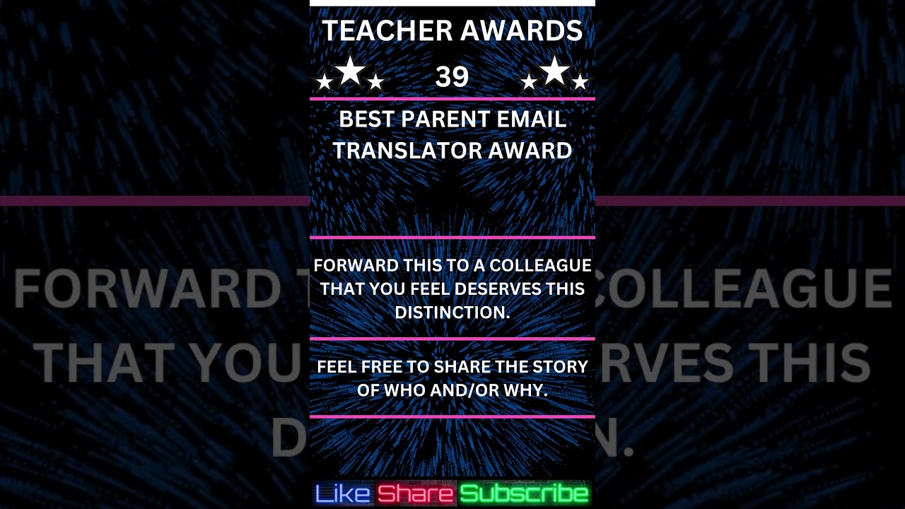 Parent Email Whisperer - Teacher Awards 39
