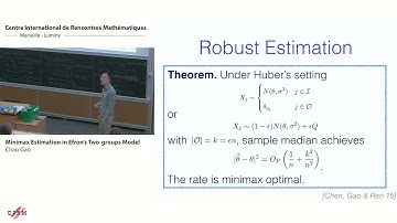 Chao Gao : Minimax Estimation in Efron