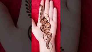 Heart shape mehndi design | Simple mehandi design | Mehndi #mehndi #shorts #youtubeshorts