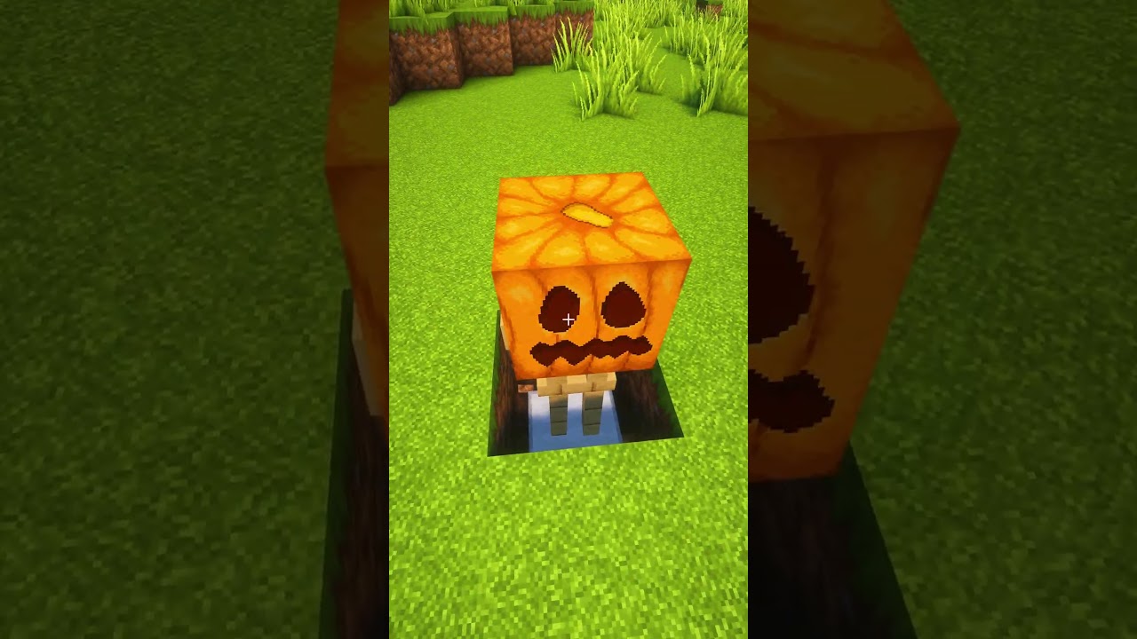 Minecraft Pumpkin in a Cart 🛒