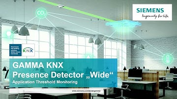 2.7 Siemens KNX presence detector Wide: Application Threshold Monitoring