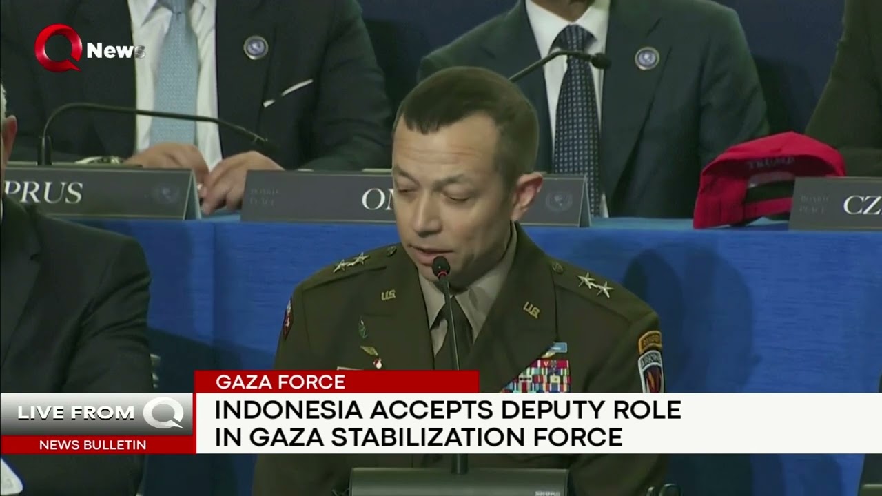 Indonesia named deputy commander in Gaza stabilization force