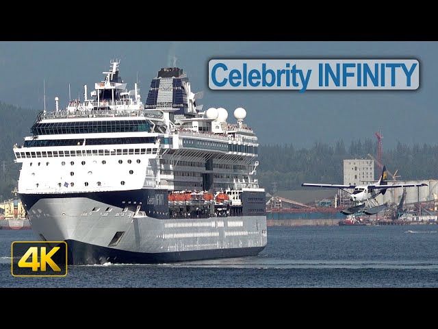 Celebrity INFINITY leaving the Port Of Vancouver | in 4K