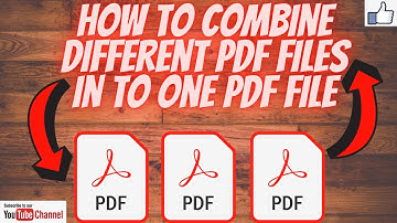 How to combine different PDF files in to one PDF file l Hindi/Urdu