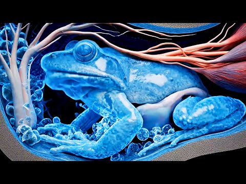 ضفدع الخشب هذا الضفدع يتجمد حتى الموت كل شتاء