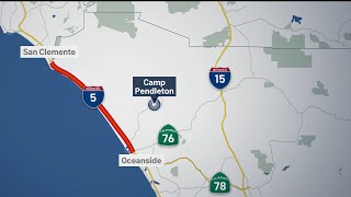 I-5 freeway closed along Camp Pendleton after pursuit, shooting | NBC 7 San Diego