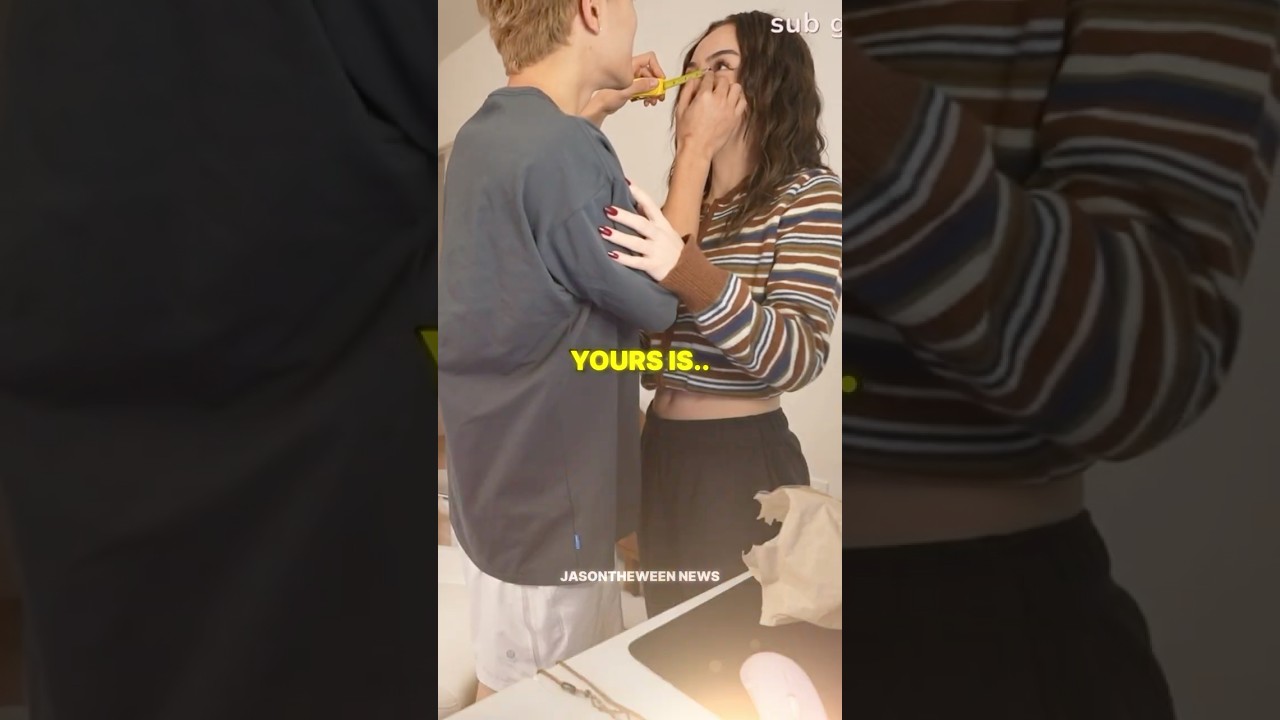 Джейсон и Сакура измеряют расстояние между глазами 😂❤️