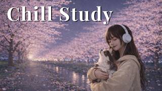 Chill Study Music 1 Hour | Midnight Sakura Japanese Lo-fi BGM screenshot 5