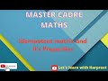 Idempotent Matrix | What is Idempotent Matrix & it's properties | Master Cadre Maths | KVS | NVS |