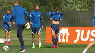 Finland Players Train Ahead Of Russia Clash - Finland v Russia - Euro 2020