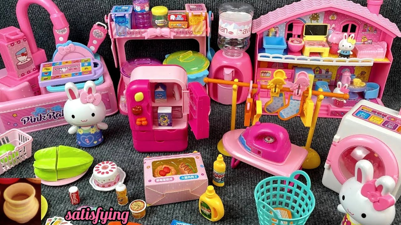 7 Minutes Satisfying with Unboxing Cute Pink Rabbit Review Toys | ASMR 