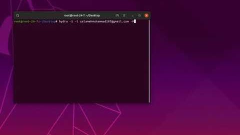 Brute-Force attack with Hydra-THC
