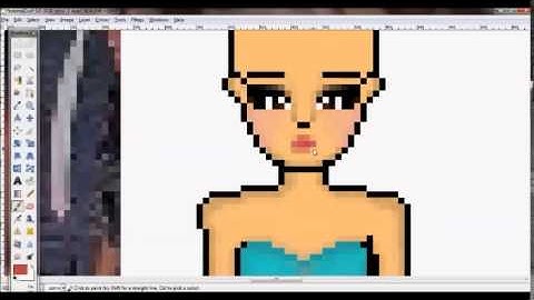 Selena Gomez Pixel Art Tutorial Part 2