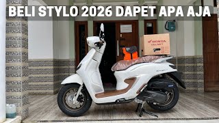 What do you get when you buy a 2026 Honda Stylo?