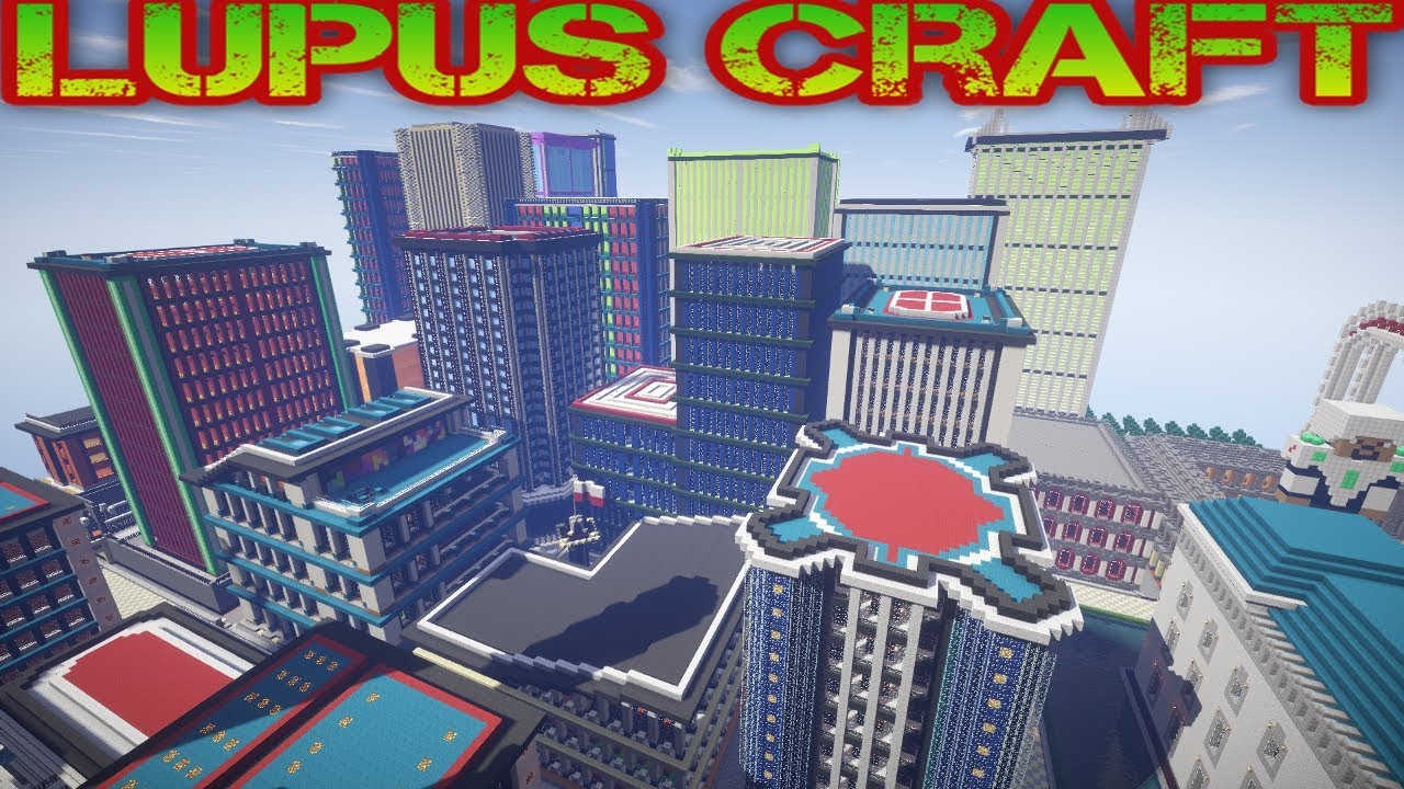 Lupus Craft : Minecraft city map. - YouTube