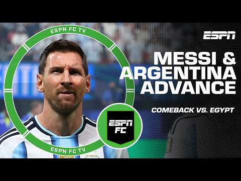 Messi's FANTASTIC goal vs. Egypt keeps Argentina from ALMOST LOSING AGAIN 😱 | ESPN FC