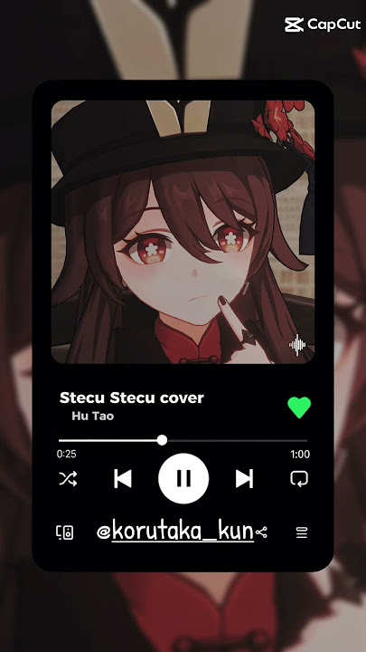 Hu Tao Stecu-Stecu Cover #aivoicechanger #coversongs #statusvideo #genshinimpact