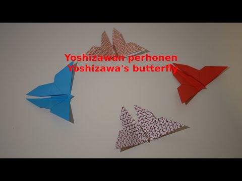 Video: Kuinka Tehdä Origami-perhonen