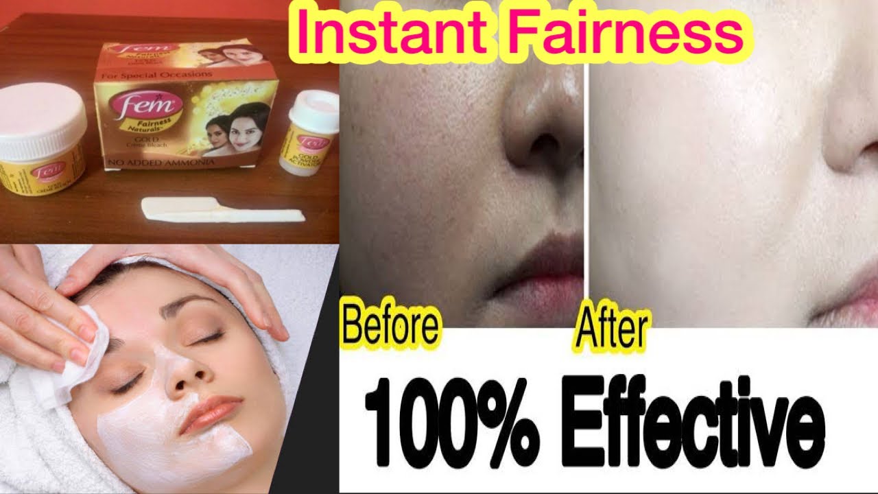 Fem Cream Gold Bleach apply on face Kya Ap v Bleach ghar par karte h to