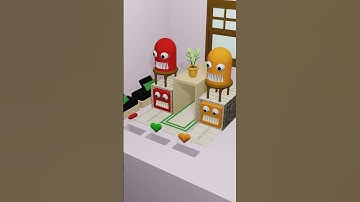 Reverse | Wow 😱 Scary & Confused Monster eating heart ❤️🫀🧡❤️‍🔥 #fypviral #blender #funny #loopvideos