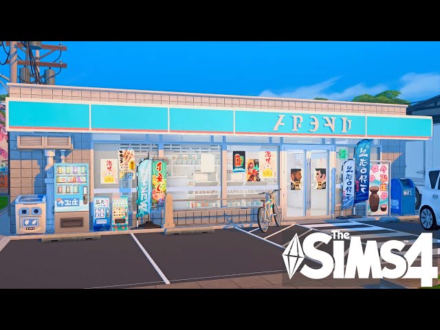 Convenience Store 🏪 コンビニ | The Sims 4 | No CC | Stop Motion