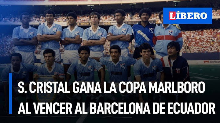 Sporting Cristal gana la Copa Marlboro al vencer a Barcelona de Ecuador - Diario Líbero