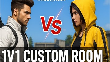My friend challenge me 1v1 custom room low end device game play,🙏