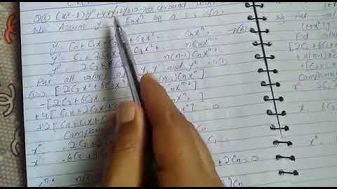 Exercise 10.10 Q1,2,3 mathematical method s.m yousuf.. Series solution of higher order DE