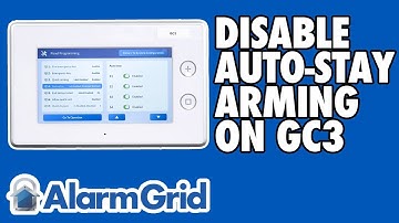 Disabling Auto-Stay Arming on a 2GIG GC3