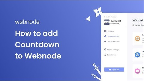 How to add a Countdown to Webnode