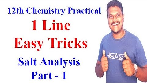 12th Chemistry Practical Easy Tricks | Bright Academy Prakash