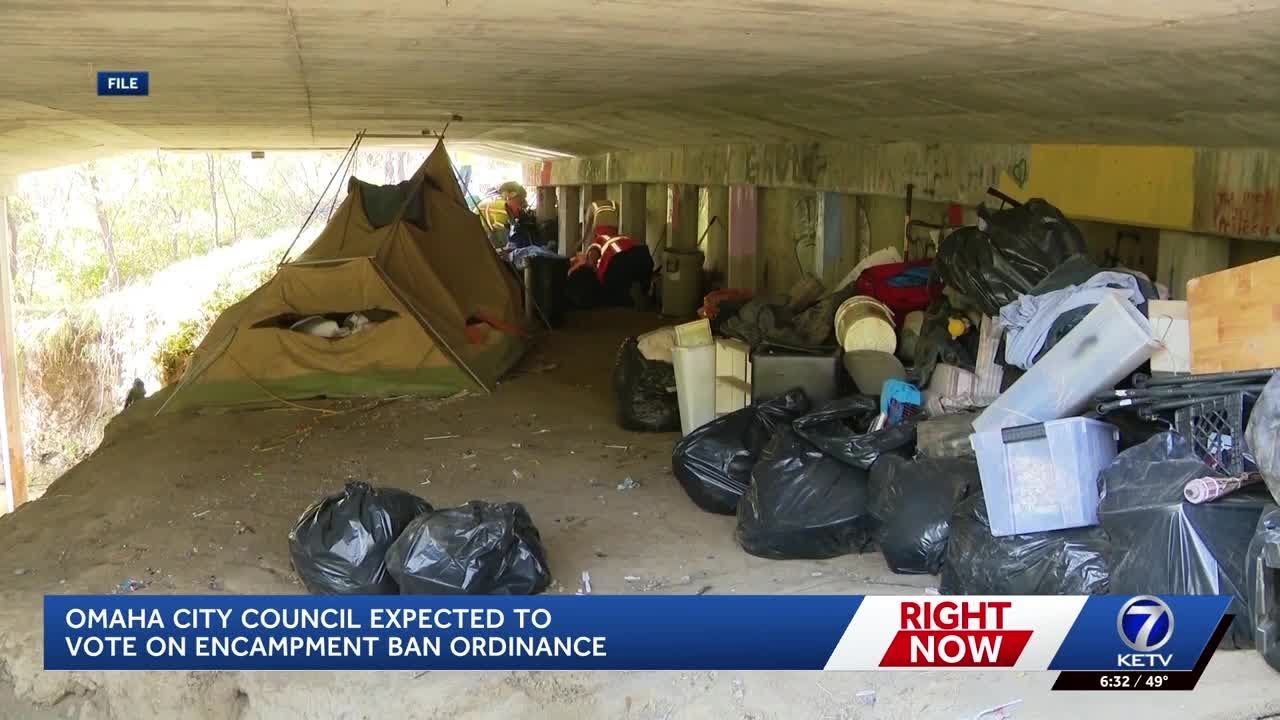 Omaha City Council to vote on homeless encampment ban - YouTube