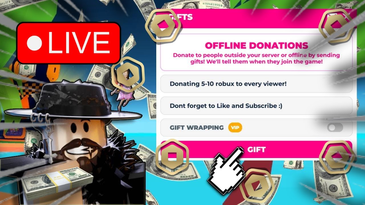 🔴Live Donating Robux To EVERY Viewer!!! 💸PLS DONATE💸 TTS= 2 Robux! 🔴 ...