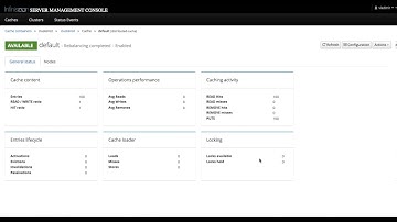 Viewing cache statistics in Infinispan server cluster