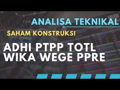 TEKNIKAL SAHAM KONSTRUKSI (ADHI PTPP TOTL WIKA WEGE PPRE) #konstruksi