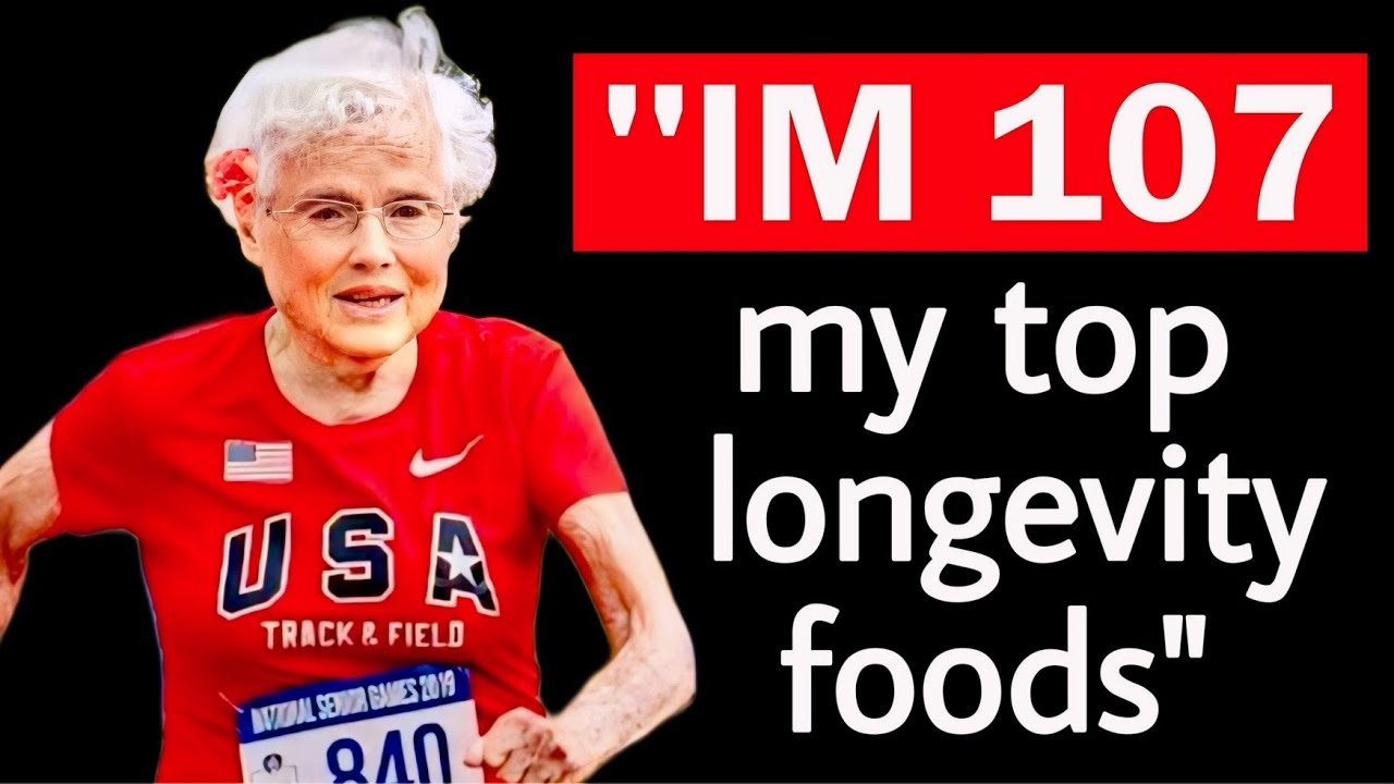 JULIA HAWKINS (107 year old athlete) essential anti-aging foods in her diet