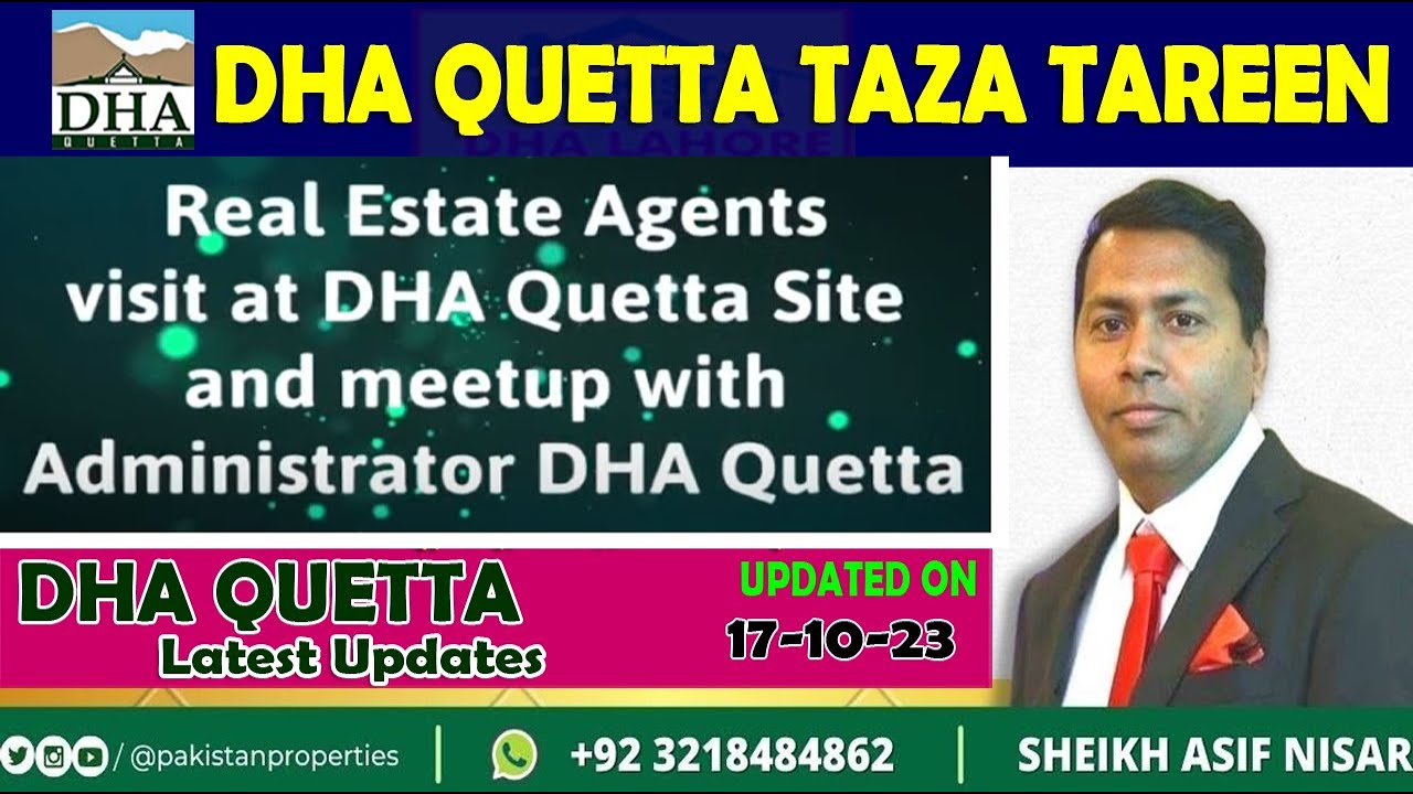 Real Estate Agents visit at DHA Quetta & Meet Up with DHA Quetta
